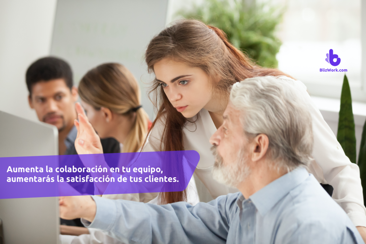 Aumenta la colaboración en tu equipo, aumentarás la satisfacción de tus clientes.